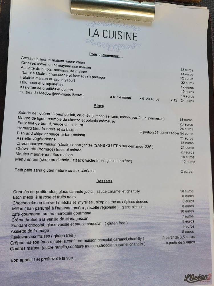 L'Océan 2 - Menu Image 1